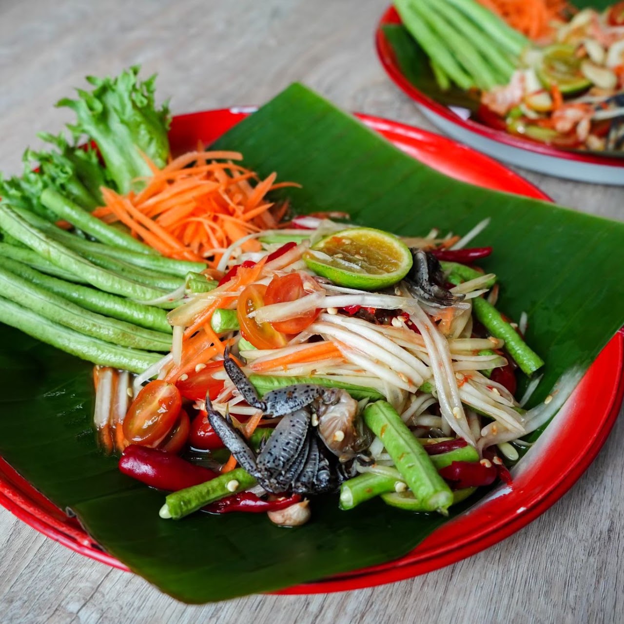 ส้มตำปูปลาร้า แซ่บนัวถึงใจ Nine Tamarind