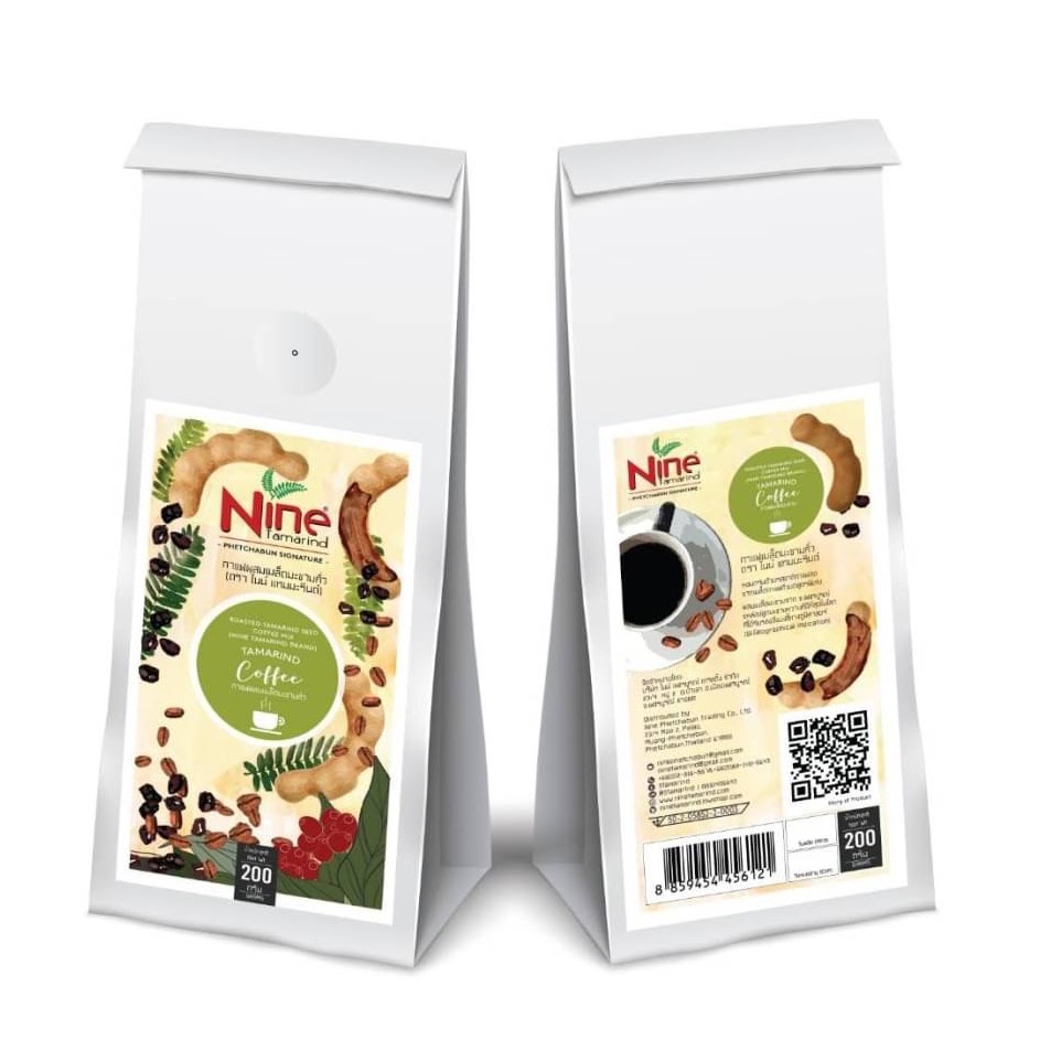 กาแฟผสมเมล็ดมะขามคั่ว ชนิดบด 200 กรัม
